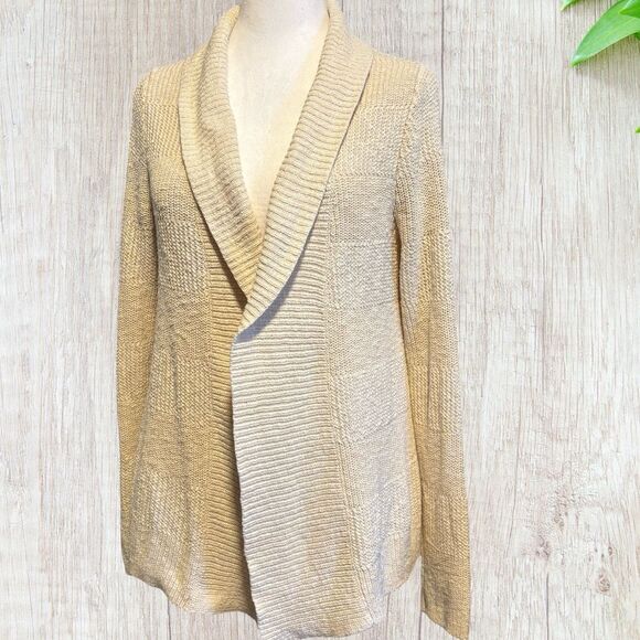 L.L. Bean Sweaters - L.L. Bean‎ Womens Open Front Sweater Cardigan Sz XS Cream Casual Timeless Rustic